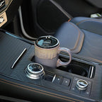 18 oz Ceramic Travel Coffee Mug with Lid | Deep Purple