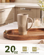 Milkyway 20 oz Ceramic Coffee Mugs Set of 2 | Famiware